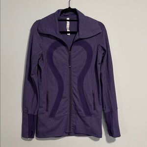 Lululemon Stride Full Zip Colour Purple Size 6